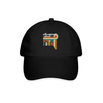 Millésime Octobre 1985 Vintage Rétro Anniversaire - Casquette classique - noir/noir - Devant