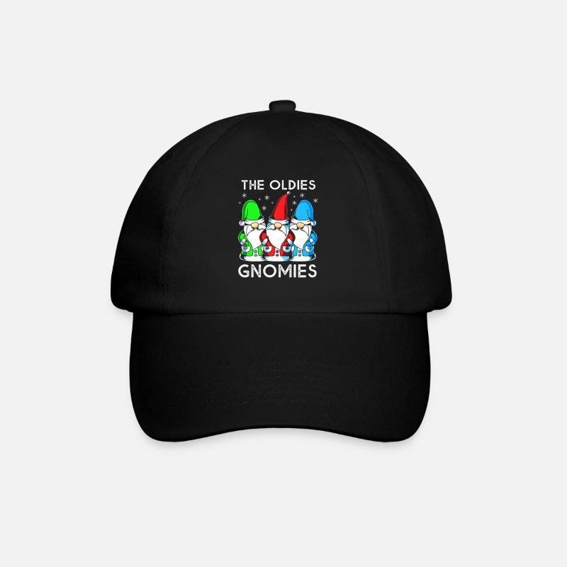 Gnom Großeltern Großmutter Großvater Oma Opa - Baseballkappe - Schwarz/Schwarz