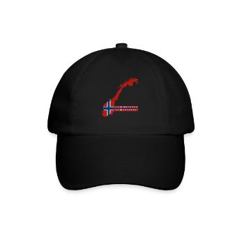 Norvège Vacances Nature Cadeau - Casquette classique - noir/noir - Devant