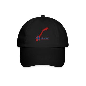 Norvège Vacances Nature Cadeau - Casquette classique - noir/noir - Devant