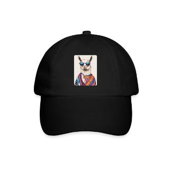 lama - Casquette classique - noir/noir - Devant