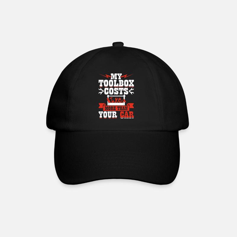 Mechanic Mechatronics Technician Screwdriver Gift - Baseball Cap - black/black
