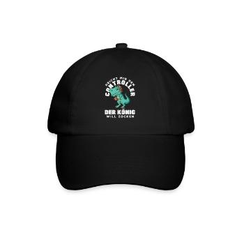 Hands me the controller – King wants to play - Baseball Cap - black/black - Front