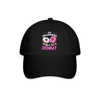 Mon beignet d’âme sœur - Casquette classique - noir/noir - Devant