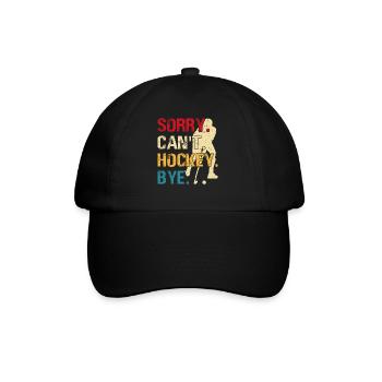 Hockey Eishockey Eishockeyspieler Geschenk - Baseball Cap - black/black - Front