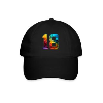 NO. 18 NUMBER 18 COLLEGE 18TH BIRTHDAY - Baseball Cap - black/black - Front