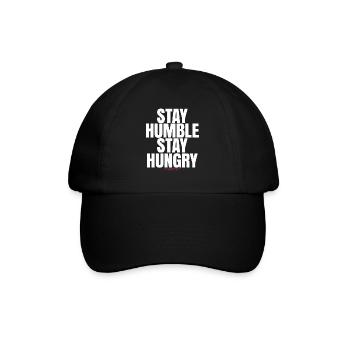 Stay Humble Stay Hungry - Baseball Cap - black/black - Front
