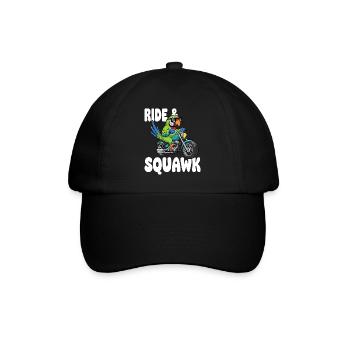 Perroquet enragé à moto - Casquette classique - noir/noir - Devant