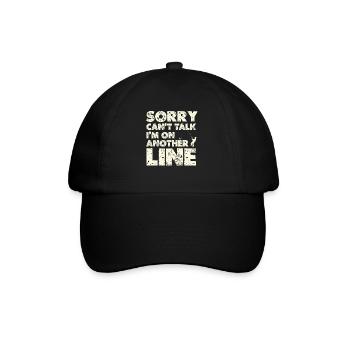 Autre ligne – Chemise Line-Pun - Casquette classique - noir/noir - Devant