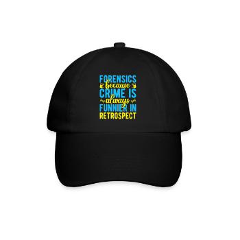 Criminalité majeure en sciences médico-légales est plus drôle - Casquette classique - noir/noir - Devant