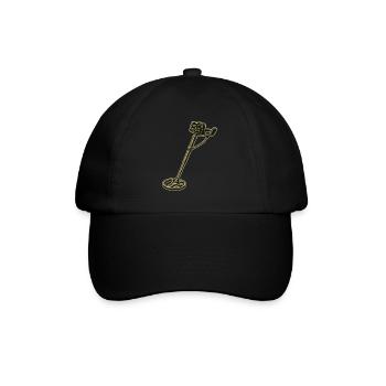 Aventure de chasse au trésor au détecteur de métaux - Casquette classique - noir/noir - Devant