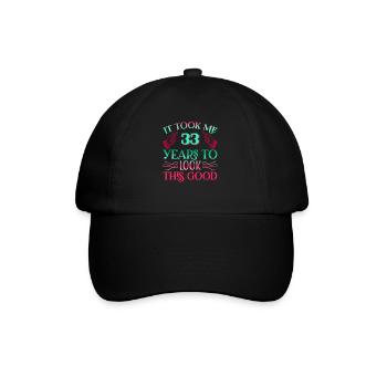 It took 33 years to look so good - Baseball Cap - black/black - Front