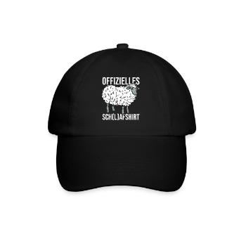Chemise de nuit officielle Mouton endormi - Casquette classique - noir/noir - Devant