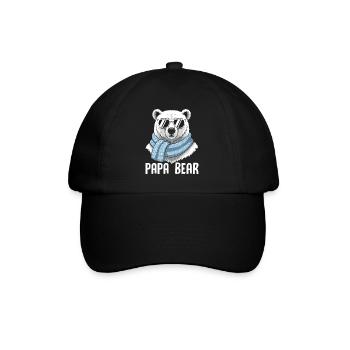 Papa Ours - Casquette classique - noir/noir - Devant