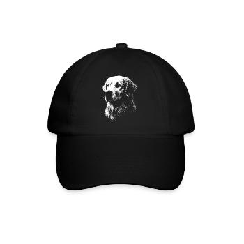 Portrait d'un Golden Retriever  - Casquette classique - noir/noir - Devant