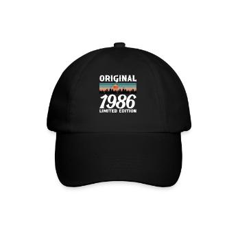 Cadeau d'anniversaire 1986 Original Rétro Vintage - Casquette classique - noir/noir - Devant