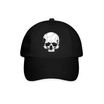 Crâne avec style - Casquette classique - noir/noir - Devant