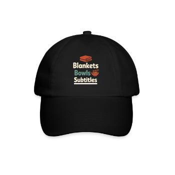 Anime introvert Weeb couch potato - Baseball Cap - black/black - Front