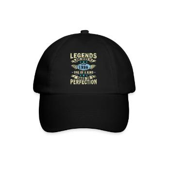 Legenden-wurden-im-Januar-1996-geboren - Baseballkappe - Schwarz/Schwarz - Vorne