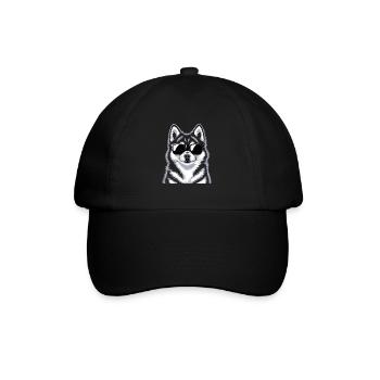 Pomsky - Baseball Cap - black/black - Front