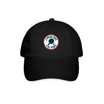 I can't I Ping - Baseball Cap - black/black - Front
