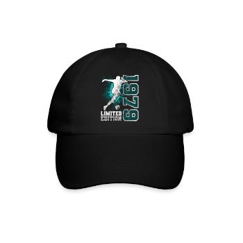 1979 Geburtsjahr Geburtstag - Baseballkappe - Schwarz/Schwarz - Vorne