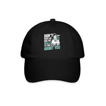  Observation Outfit for Private Investigator - Baseball Cap - black/black - Front