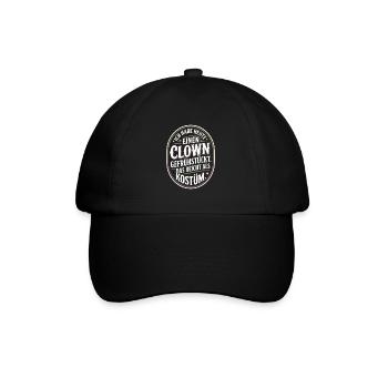 Remplacement du costume de clown du Petit-déjeuner de Clown Carnival - Casquette classique - noir/noir - Devant