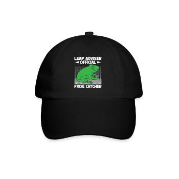 Frog Catcher Leap Adviser Official Frog - Baseballkappe - Schwarz/Schwarz - Vorne