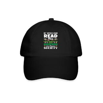 Obligés d’arrêter les amateurs de plantes de la Gardening Society - Casquette classique - noir/noir - Devant