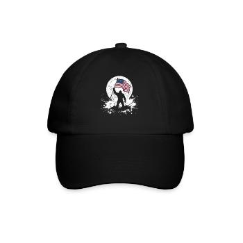 Bigfoot Lune Bigfoot patriotique drôle pour le 4e anniversaire - Casquette classique - noir/noir - Devant