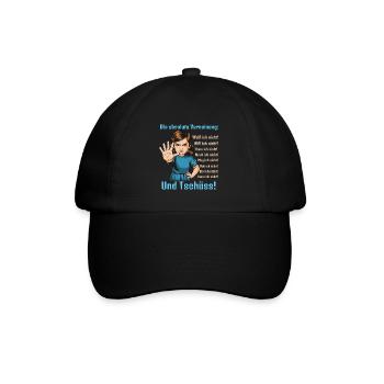 Nein Sagen – Grenzen Setzen - Baseballkappe - Schwarz/Schwarz - Vorne