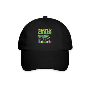  Pachycephalosaurus Kindergarten Outfit - Baseball Cap - black/black - Front