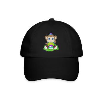 Gâteau d’anniversaire singe - Casquette classique - noir/noir - Devant