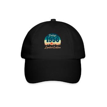 70e Anniversaire 70 ans 1956 Cadeau Vintage Rétro - Casquette classique - noir/noir - Devant
