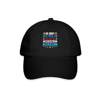 VACANCES EN MER DU NORD IL EXISTE DE NOMBREUSES FAÇONS DE FAIRE LE BONHEUR À BORKUM - Casquette classique - noir/noir - Devant