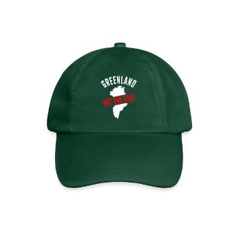 Greenland Not for Sale - Baseballkappe - Flaschengrün - Vorne