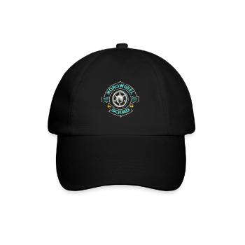 Monowheel Squad Monocyclist - Baseballkappe - Schwarz/Schwarz - Vorne