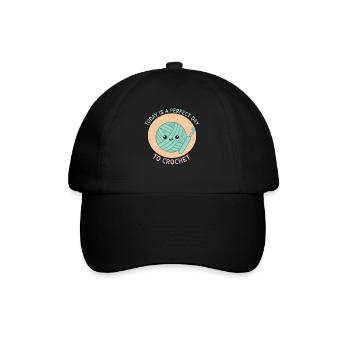 Today Is A Perfect Day To Crochet Funny - Baseball Cap - black/black - Front