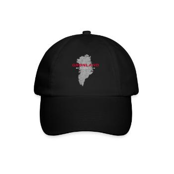 Le Groenland n’est pas à vendre, Danois - Casquette classique - noir/noir - Devant