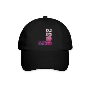 20. Geburtstag Junge Mädchen 20 Jahre alt 2006 Geschenk - Baseballkappe - Schwarz/Schwarz - Vorne