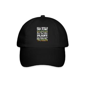 L’amoureux des plantes a besoin de plus de plantes plus drôles - Casquette classique - noir/noir - Devant