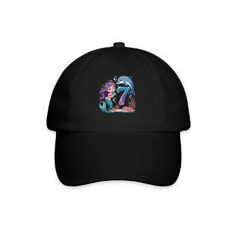 Sirène 7e ans - Casquette classique - noir/noir - Devant