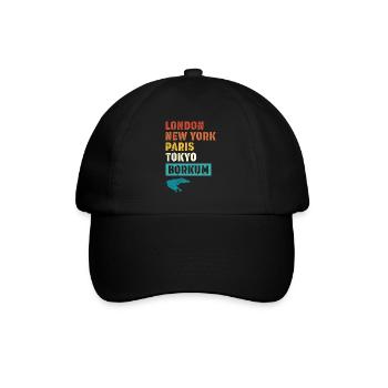 North Sea Holidays LONDON NEW YORK PARIS BORKUM - Baseball Cap - black/black - Front