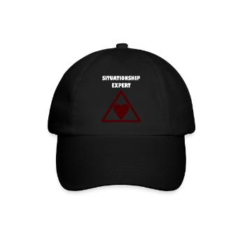 Relationship expert in the triangle - Baseball Cap - black/black - Front
