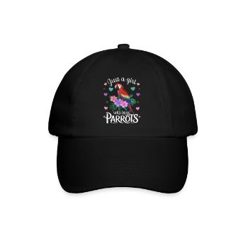 Parrot Lover Funny Saying Tropical - Baseball Cap - black/black - Front