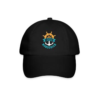 North Sea Holiday MOIN NORDDEICH Funny - Baseball Cap - black/black - Front