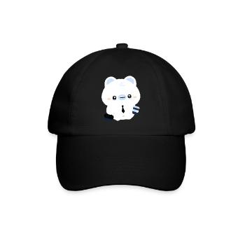 Café de l’ours polaire fatigué - Casquette classique - noir/noir - Devant