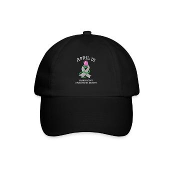 Parkinson Krankheit - Baseballkappe - Schwarz/Schwarz - Vorne