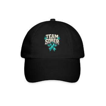 Detoxification Withdrawal Addicted Team Sober - Baseball Cap - black/black - Front